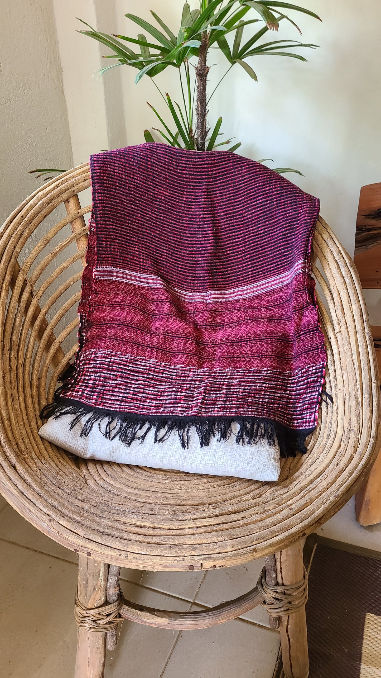 Poncho La Paloma Burgundy Violet