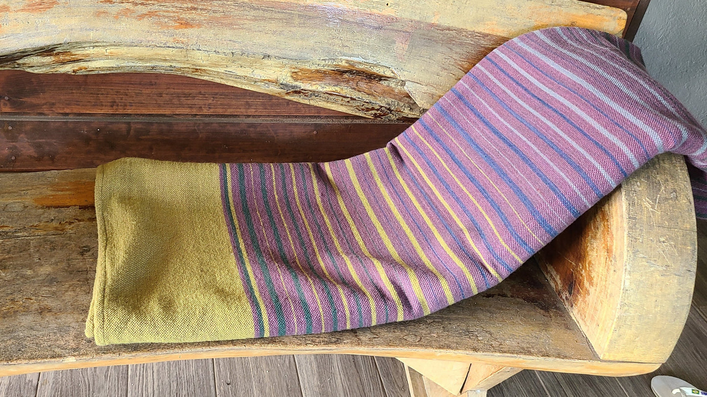 Purple Bindia 100% Cotton Throw Blanket