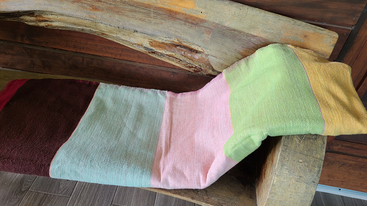 Multi Color Claybands 100% Cotton Throw Blanket
