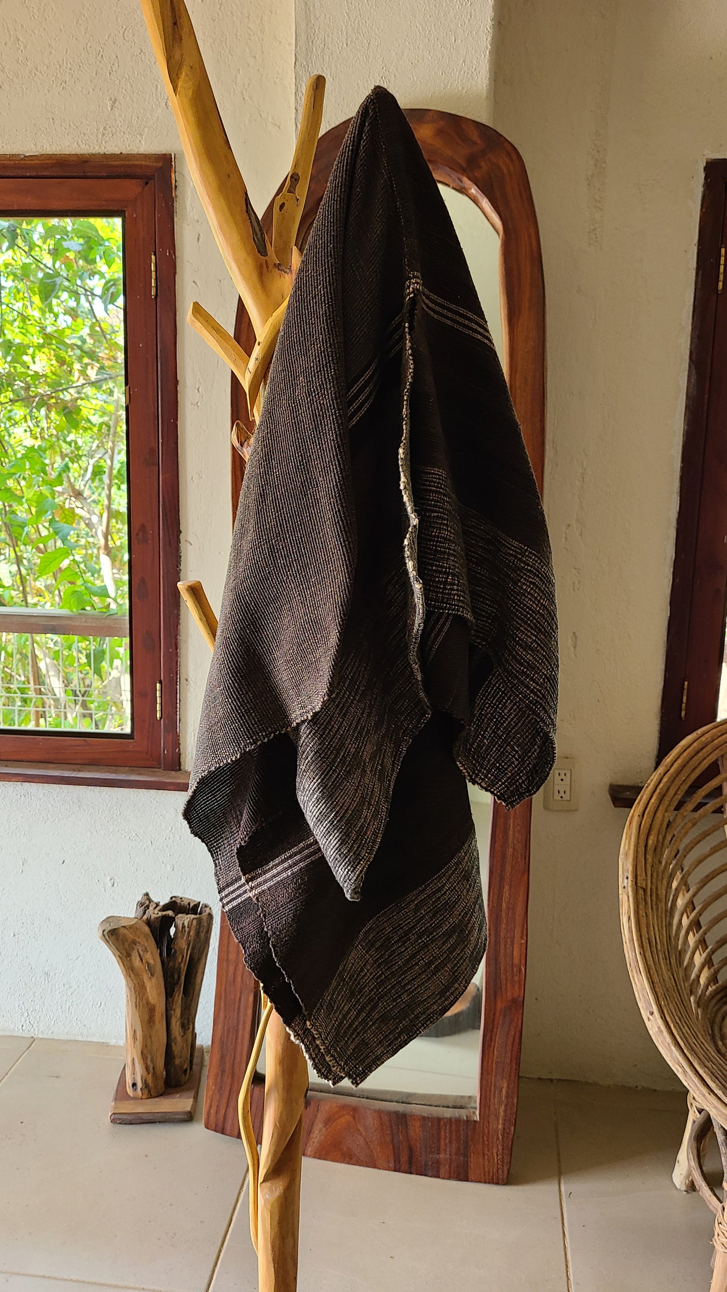 Poncho La Paloma Brown Grey