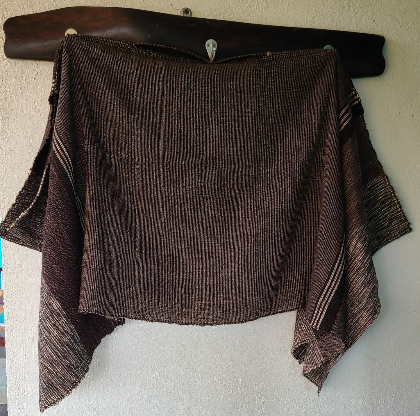 Poncho La Paloma Brown Grey