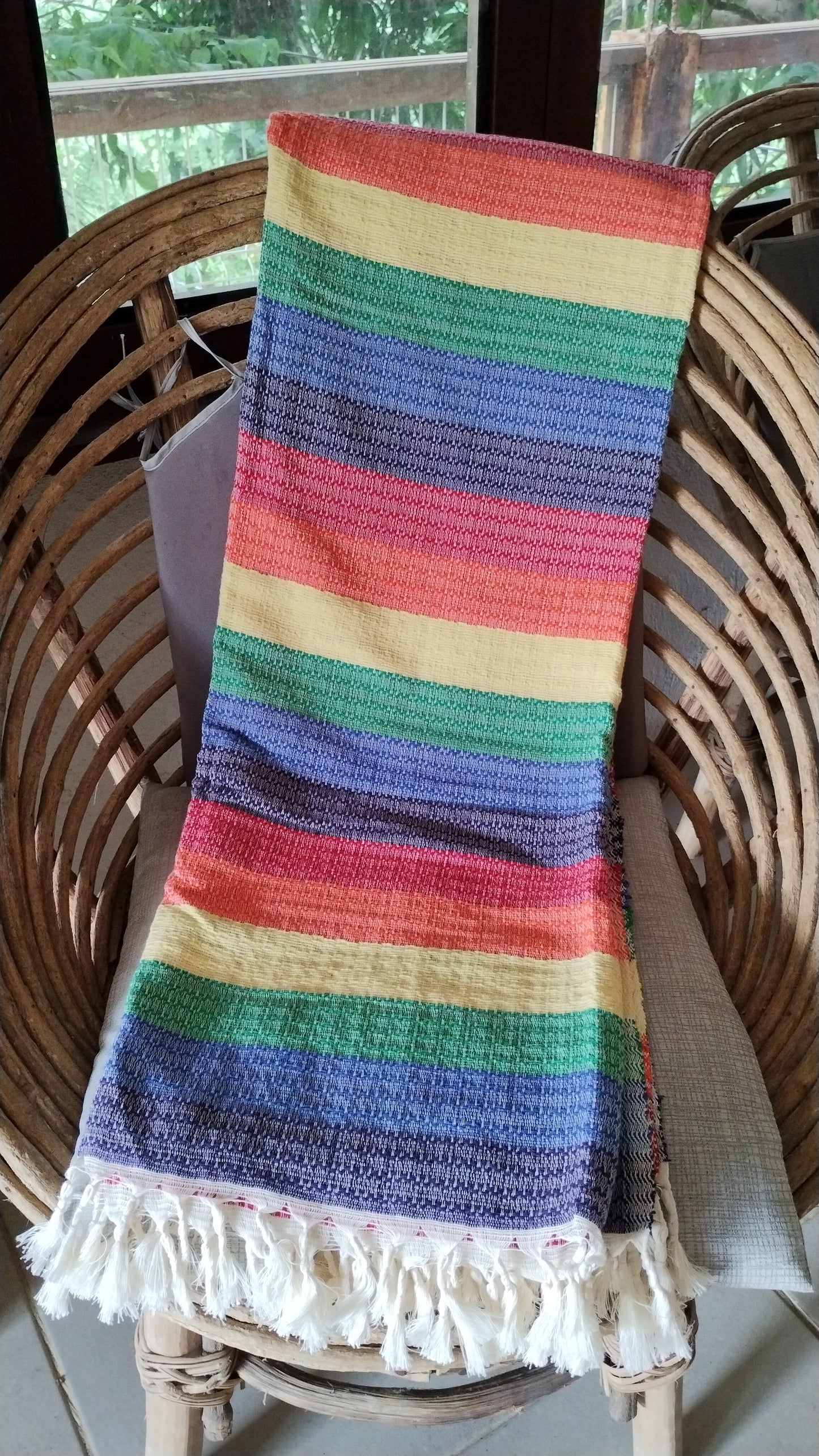 Multi-colored Towel Throw Blanket