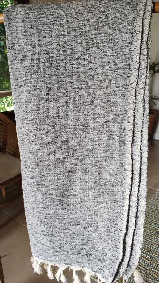 Grey Mix Towel Throw Blanket