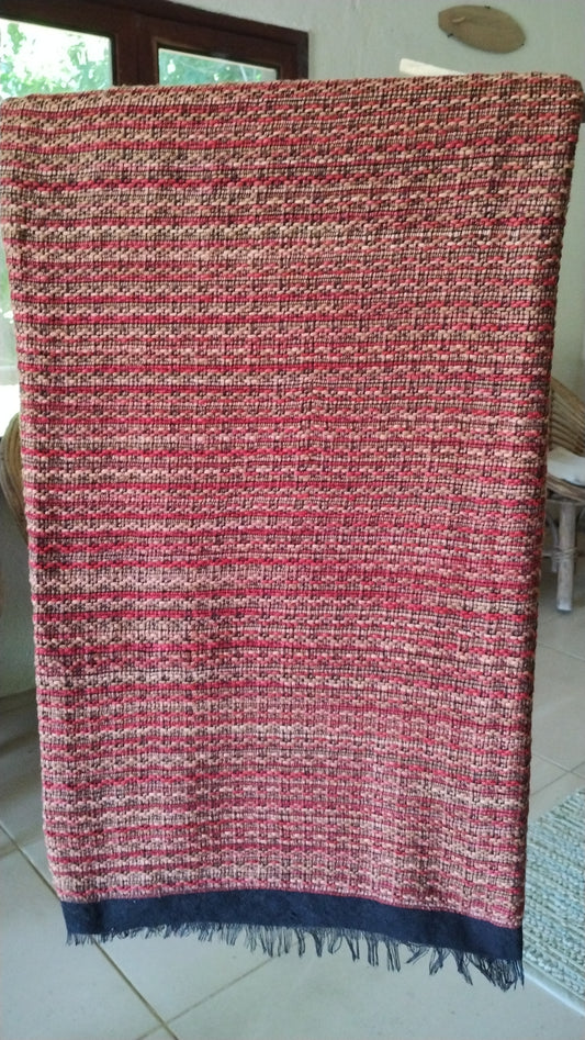 Red and Gold Triple Dye Throw Blanket