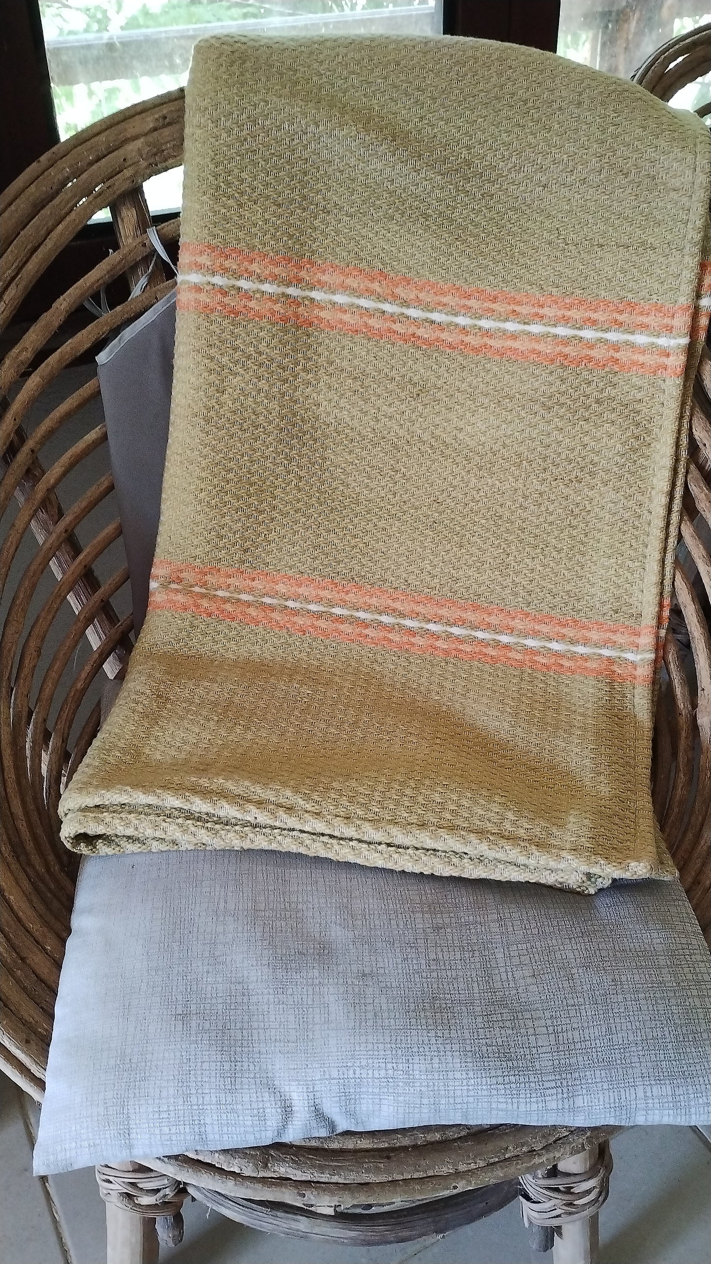 Gold and Peach Throw Blanket